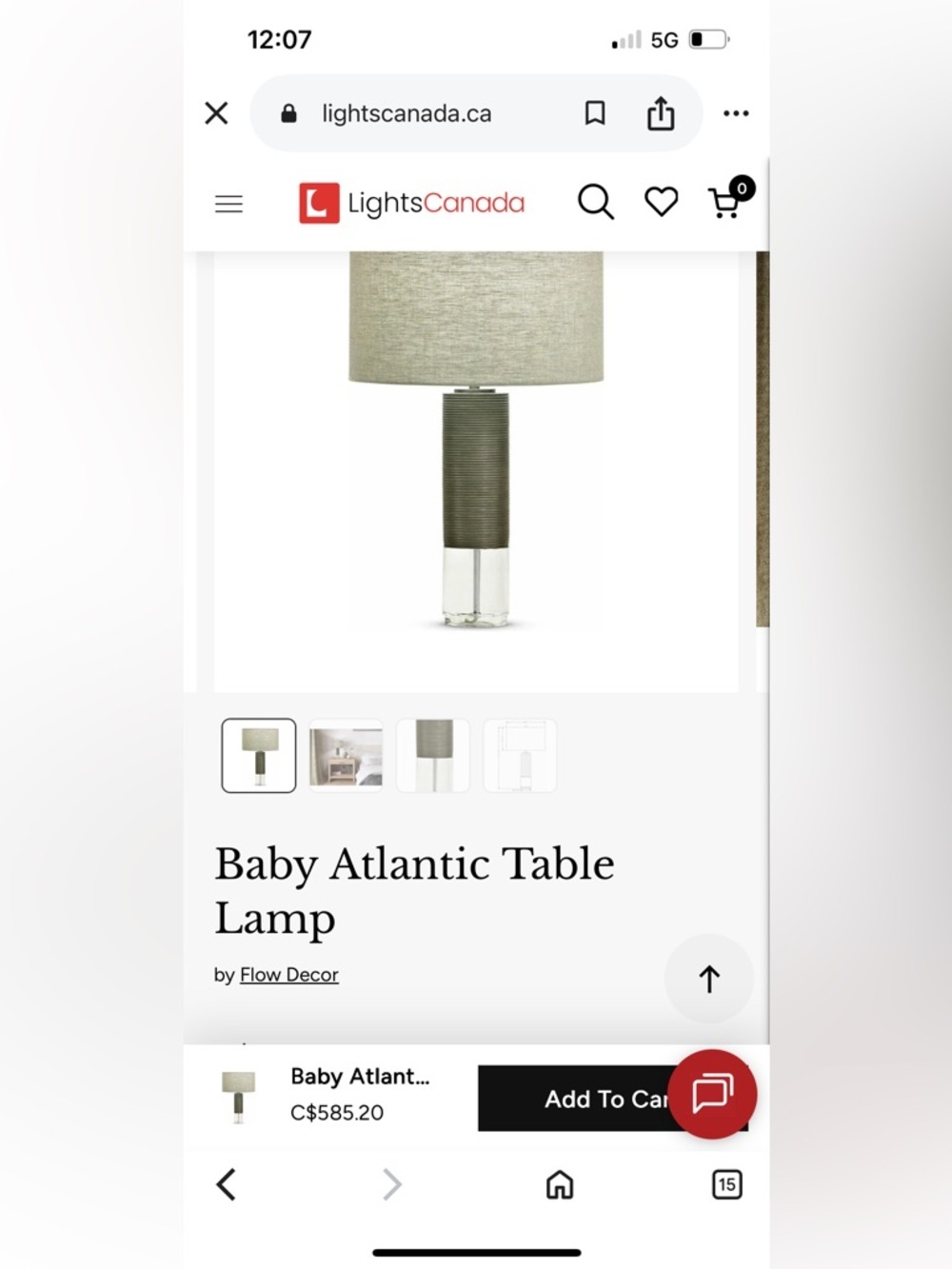 Flow Decor Baby Atlantic Table Lamp Glass Base Beautiful - Pre-owned See Pics - Picture 16 of 16